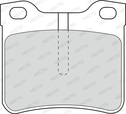 Necto FD6677A - Kit de plaquettes de frein, frein à disque cwaw.fr