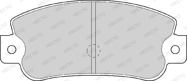 Necto FD6090A - Kit de plaquettes de frein, frein à disque cwaw.fr