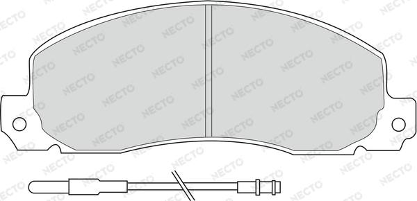 Necto FD6091V - Kit de plaquettes de frein, frein à disque cwaw.fr