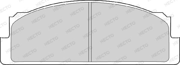 Necto FD604A - Kit de plaquettes de frein, frein à disque cwaw.fr