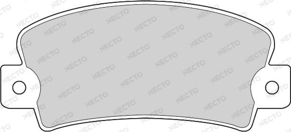 Necto FD605A - Kit de plaquettes de frein, frein à disque cwaw.fr