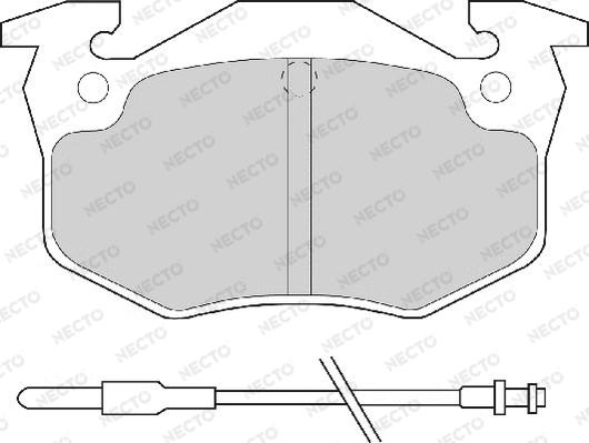 Necto FD6065A - Kit de plaquettes de frein, frein à disque cwaw.fr