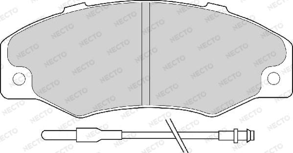 Necto FD6089A - Kit de plaquettes de frein, frein à disque cwaw.fr