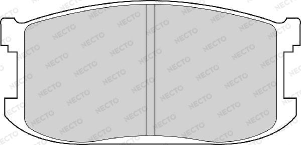 Necto FD6194A - Kit de plaquettes de frein, frein à disque cwaw.fr