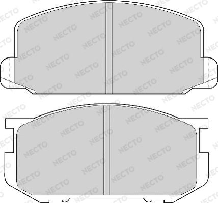 Necto FD6196A - Kit de plaquettes de frein, frein à disque cwaw.fr