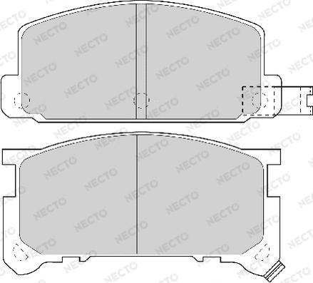 Necto FD6197A - Kit de plaquettes de frein, frein à disque cwaw.fr