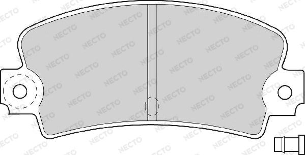 Necto FD614A - Kit de plaquettes de frein, frein à disque cwaw.fr