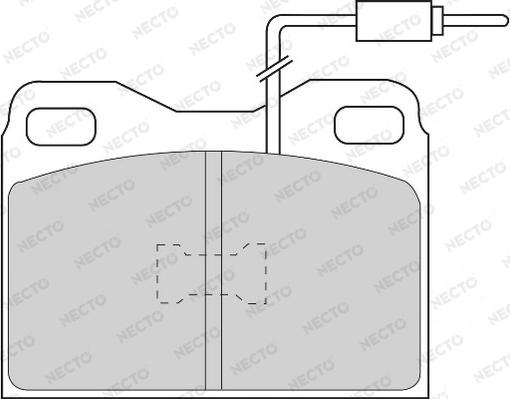 Necto FD6164A - Kit de plaquettes de frein, frein à disque cwaw.fr