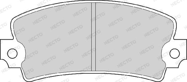 Necto FD6163A - Kit de plaquettes de frein, frein à disque cwaw.fr