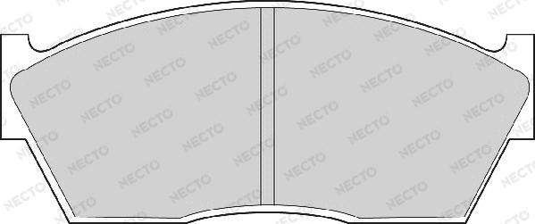 Necto FD6105A - Kit de plaquettes de frein, frein à disque cwaw.fr