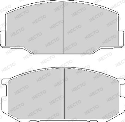 Necto FD6106A - Kit de plaquettes de frein, frein à disque cwaw.fr