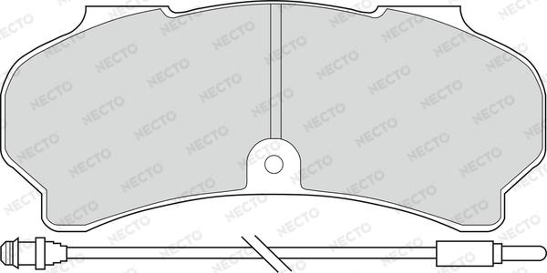 Necto FD6108V - Kit de plaquettes de frein, frein à disque cwaw.fr