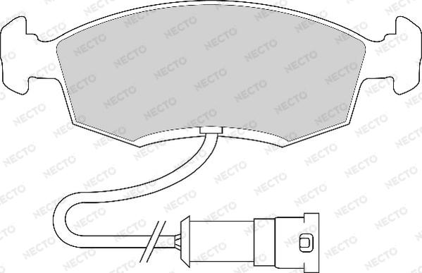 Necto FD6107A - Kit de plaquettes de frein, frein à disque cwaw.fr