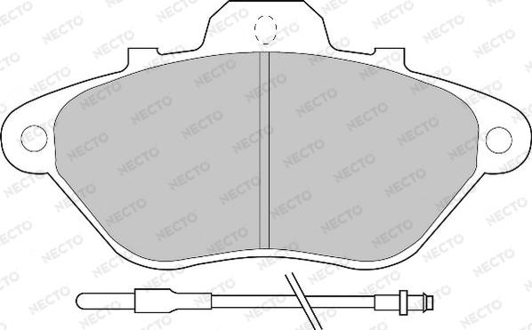 Necto FD6187A - Kit de plaquettes de frein, frein à disque cwaw.fr