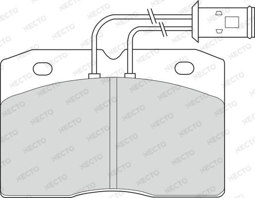 Necto FD6139V - Kit de plaquettes de frein, frein à disque cwaw.fr