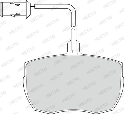 Necto FD6130V - Kit de plaquettes de frein, frein à disque cwaw.fr