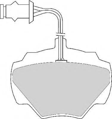 FTE 9005105 - Kit de plaquettes de frein, frein à disque cwaw.fr