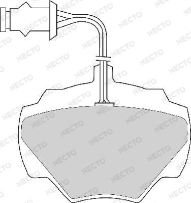 Necto FD6138A - Kit de plaquettes de frein, frein à disque cwaw.fr