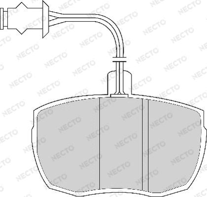 Necto FD6137A - Kit de plaquettes de frein, frein à disque cwaw.fr