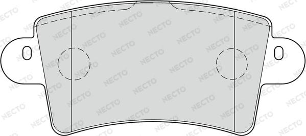 Necto FD6894V - Kit de plaquettes de frein, frein à disque cwaw.fr