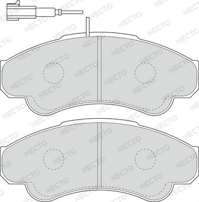 Necto FD6896V - Kit de plaquettes de frein, frein à disque cwaw.fr