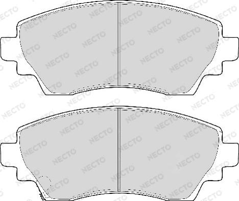 Necto FD6898A - Kit de plaquettes de frein, frein à disque cwaw.fr