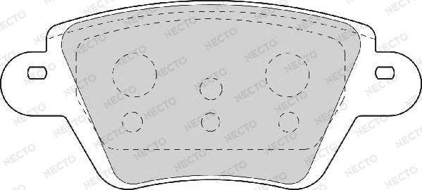 Necto FD6844A - Kit de plaquettes de frein, frein à disque cwaw.fr