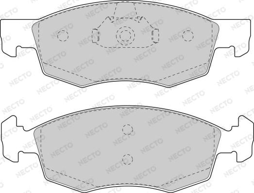 Necto FD6846A - Kit de plaquettes de frein, frein à disque cwaw.fr