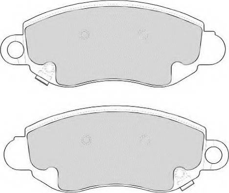 Necto FD6848N - Kit de plaquettes de frein, frein à disque cwaw.fr