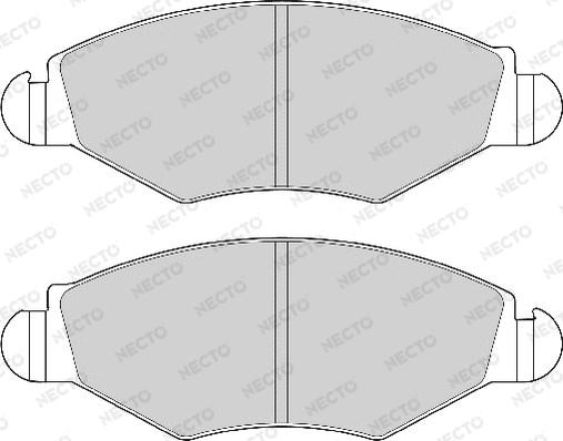 Necto FD6847A - Kit de plaquettes de frein, frein à disque cwaw.fr