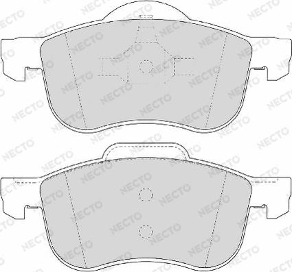 Necto FD6855A - Kit de plaquettes de frein, frein à disque cwaw.fr