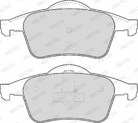 Necto FD6856A - Kit de plaquettes de frein, frein à disque cwaw.fr