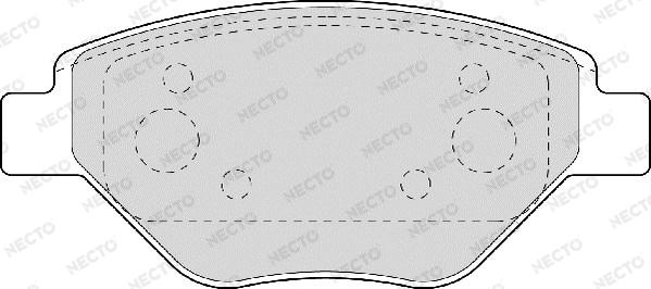 Necto FD6864A - Kit de plaquettes de frein, frein à disque cwaw.fr