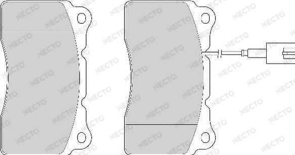 Necto FD6868A - Kit de plaquettes de frein, frein à disque cwaw.fr