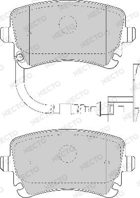 Necto FD6863A - Kit de plaquettes de frein, frein à disque cwaw.fr