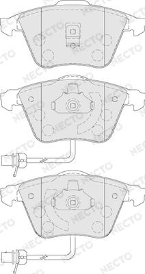 Necto FD6862A - Kit de plaquettes de frein, frein à disque cwaw.fr