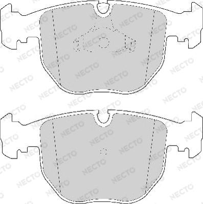 Necto FD6809A - Kit de plaquettes de frein, frein à disque cwaw.fr