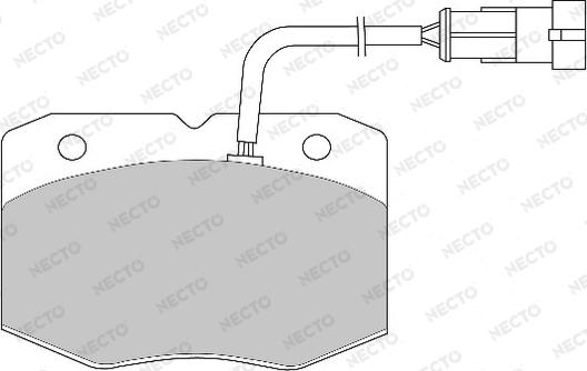 Necto FD6805V - Kit de plaquettes de frein, frein à disque cwaw.fr