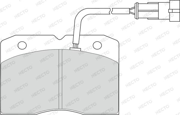 Necto FD6806V - Kit de plaquettes de frein, frein à disque cwaw.fr