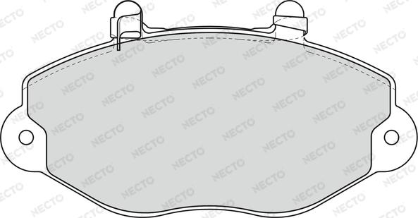 Necto FD6801V - Kit de plaquettes de frein, frein à disque cwaw.fr