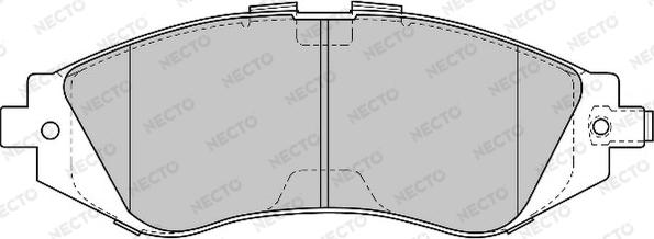 Necto FD6819A - Kit de plaquettes de frein, frein à disque cwaw.fr