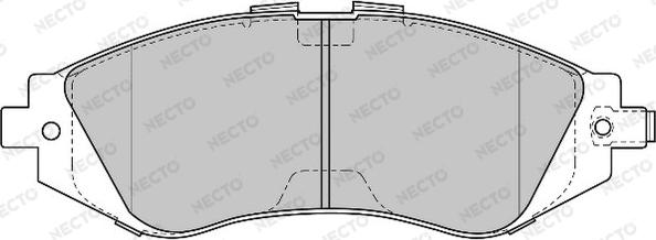 Necto FD6815A - Kit de plaquettes de frein, frein à disque cwaw.fr