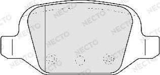 Necto FD6810A - Kit de plaquettes de frein, frein à disque cwaw.fr