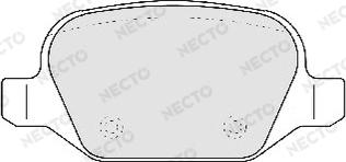 Necto FD6811A - Kit de plaquettes de frein, frein à disque cwaw.fr