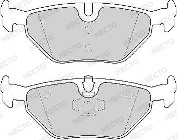 Necto FD6839A - Kit de plaquettes de frein, frein à disque cwaw.fr