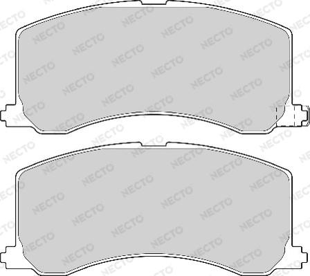 Necto FD6834A - Kit de plaquettes de frein, frein à disque cwaw.fr