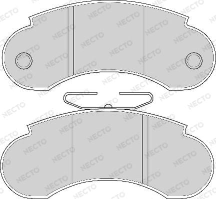 Necto FD683A - Kit de plaquettes de frein, frein à disque cwaw.fr