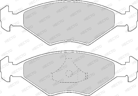 Necto FD6821A - Kit de plaquettes de frein, frein à disque cwaw.fr