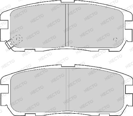 Necto FD6828A - Kit de plaquettes de frein, frein à disque cwaw.fr