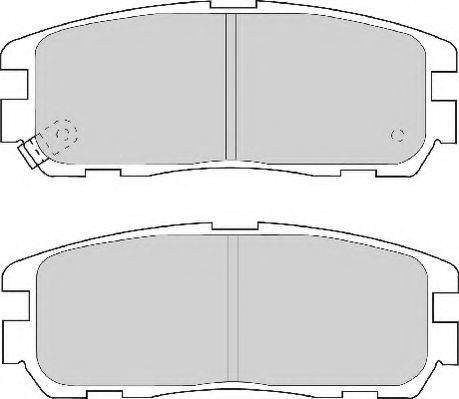 Necto FD6828N - Kit de plaquettes de frein, frein à disque cwaw.fr